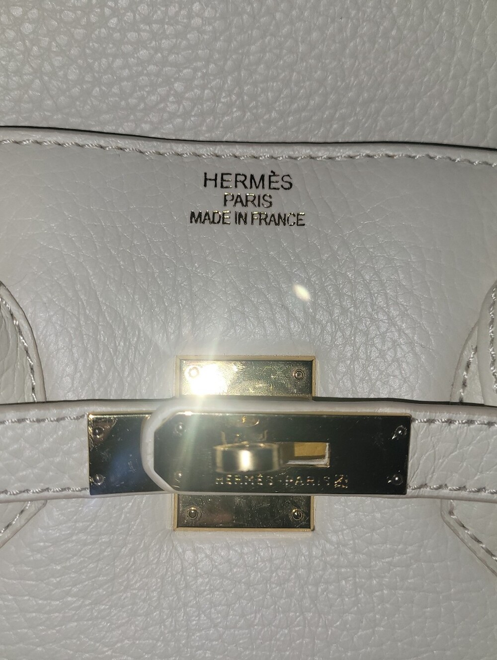 Hermes Cream Leather Birkin 30 Handbag - Picture 5 of 11